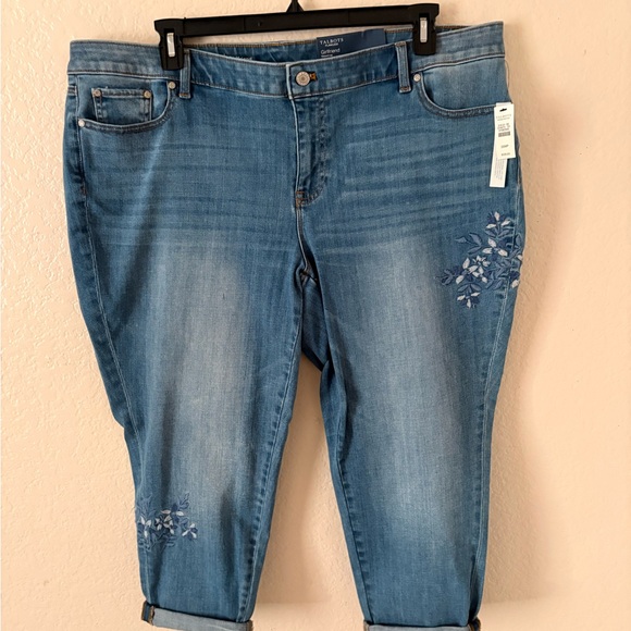 Talbots Denim - Talbots Denim Boyfriend Jeans with Floral Detail